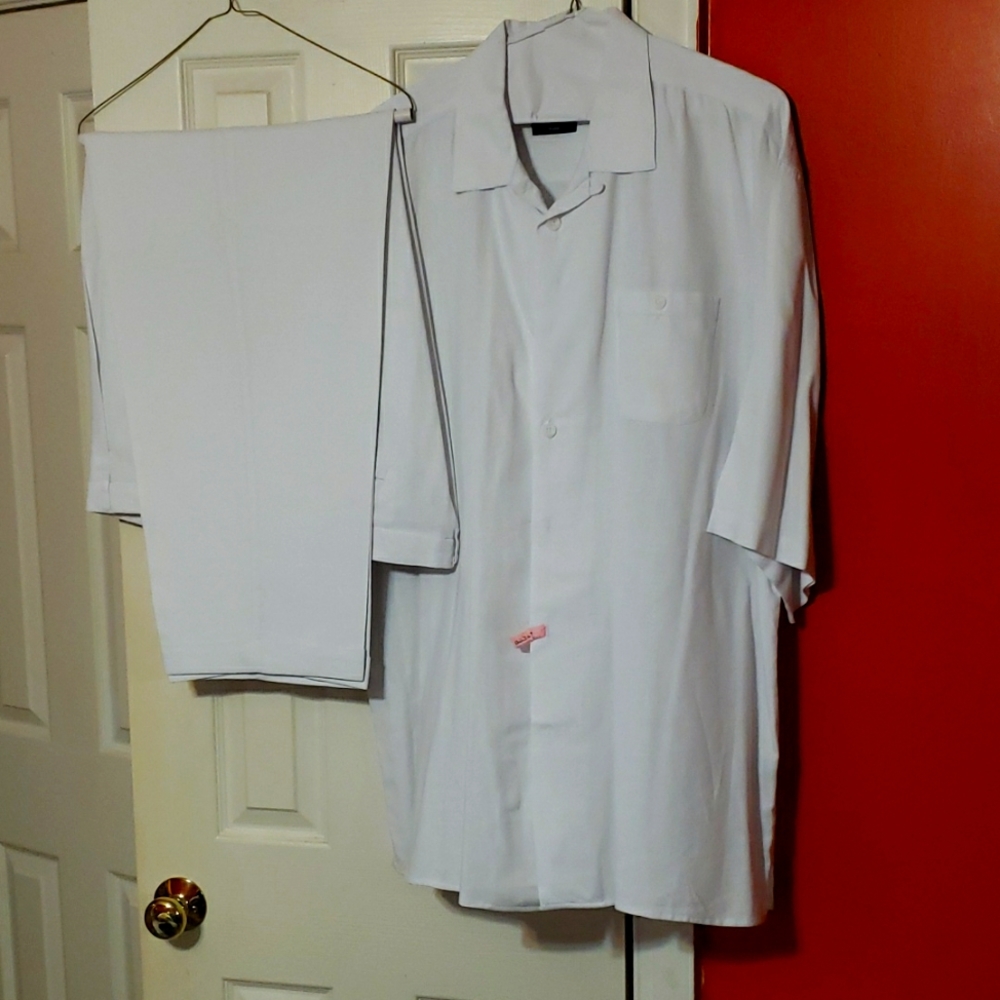 Trust Men's White Linen Set